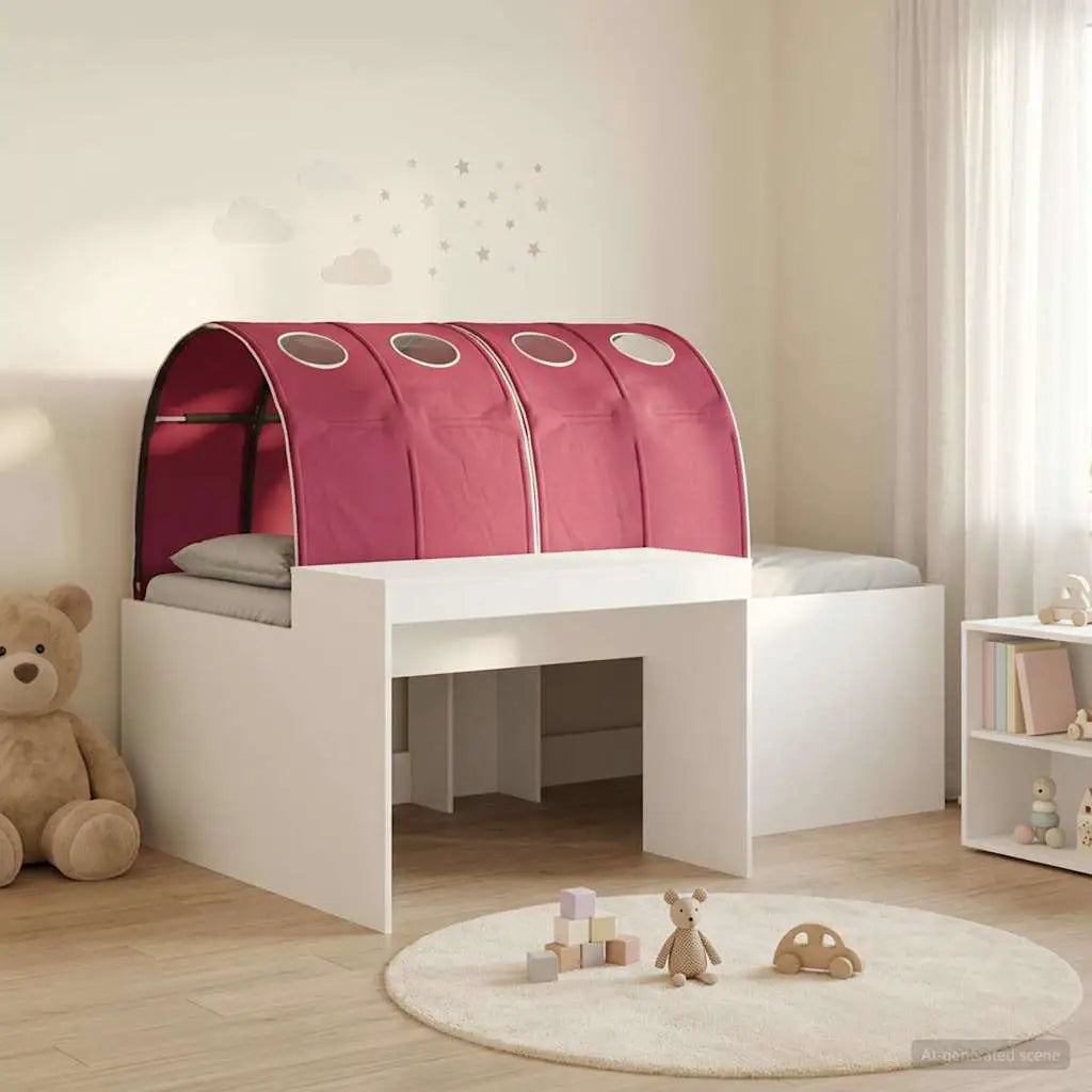 vidaXL Bed with Tunnel 4 pcs White and Light Blue Engineered Wood - from vidaXL