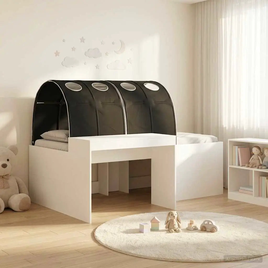 vidaXL Bed with Tunnel 4 pcs White and Light Blue Engineered Wood - from vidaXL