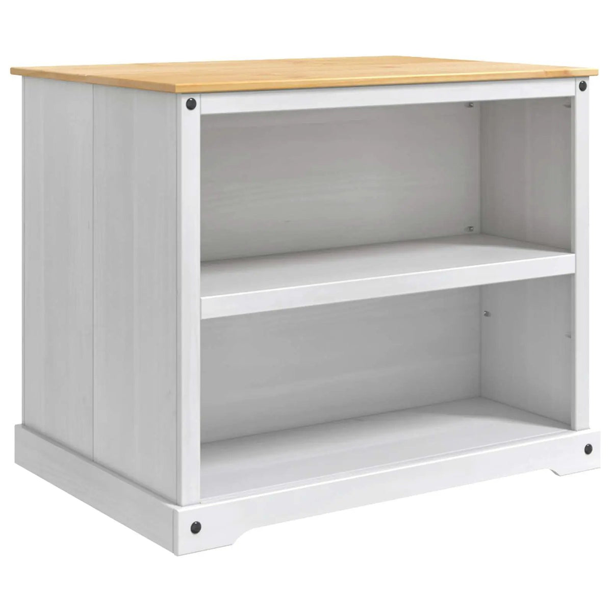 vidaXL Kitchen Trolley 2 pcs Honey Wax 112 x 77 x 91.5 cm Solid-Pine - from vidaXL