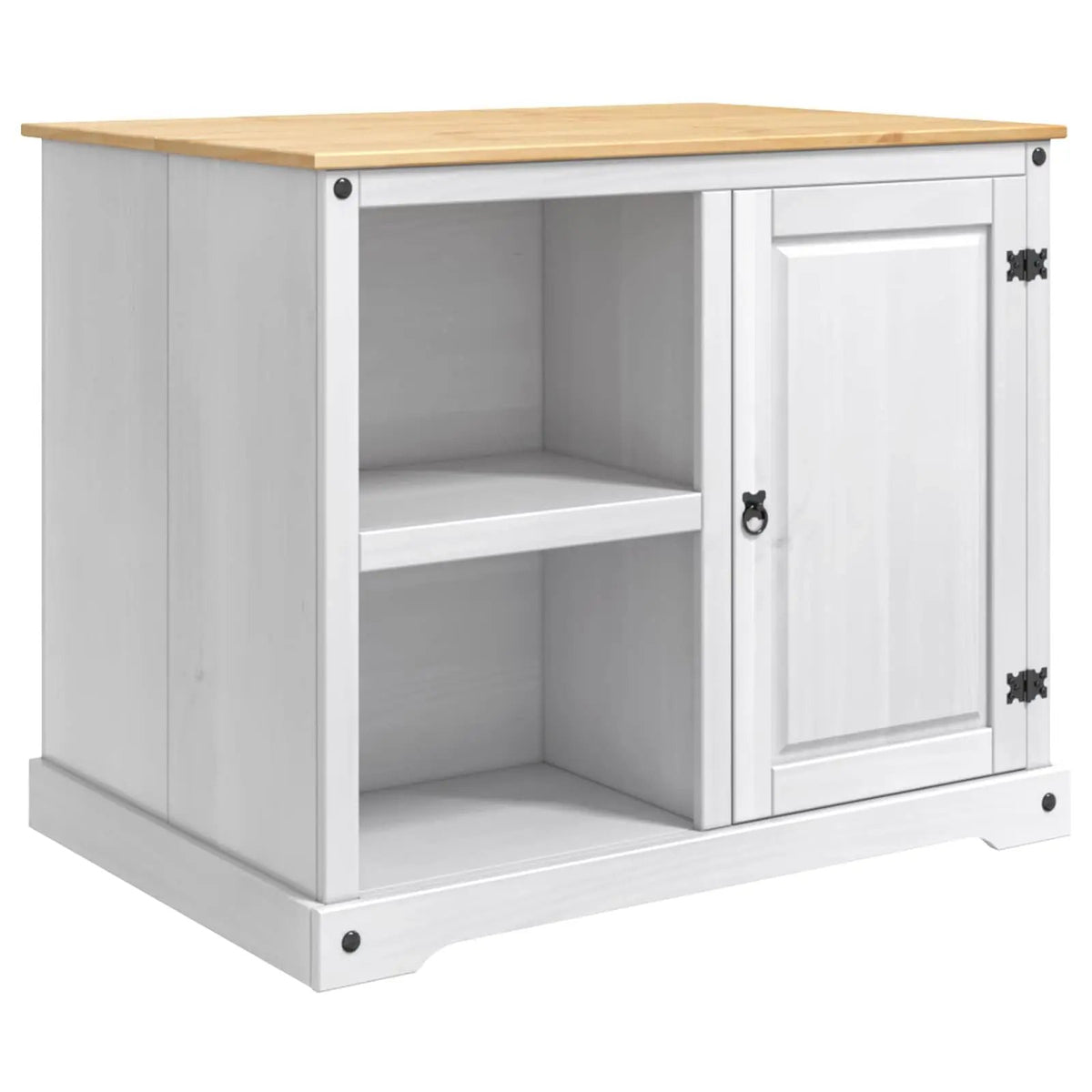 vidaXL Kitchen Trolley 2 pcs Honey Wax 112 x 77 x 91.5 cm Solid-Pine - from vidaXL
