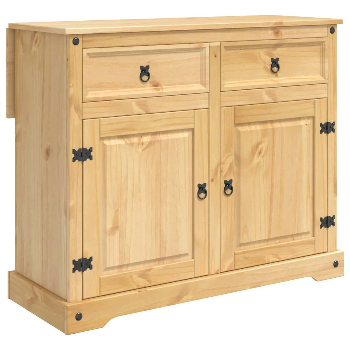 vidaXL Kitchen Trolley 2 pcs Honey Wax 112 x 70 x 91.5 cm Solid-Pine - from vidaXL