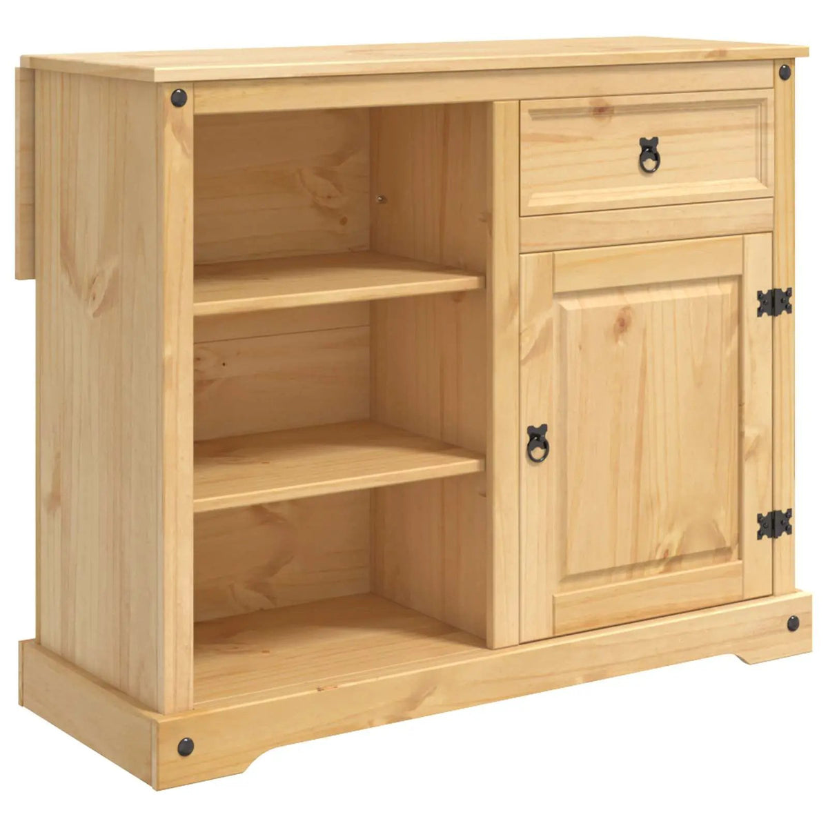 vidaXL Kitchen Trolley 2 pcs Honey Wax 112 x 70 x 91.5 cm Solid-Pine - from vidaXL