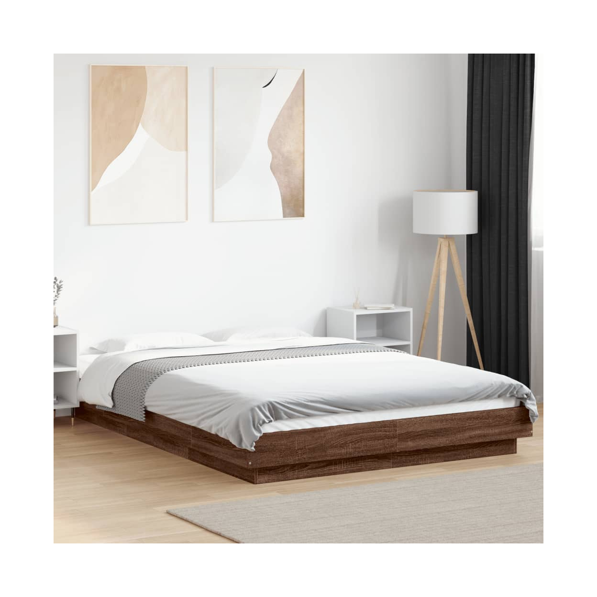 vidaXL Bed Frame without Mattress White 200x200 cm - from vidaXL