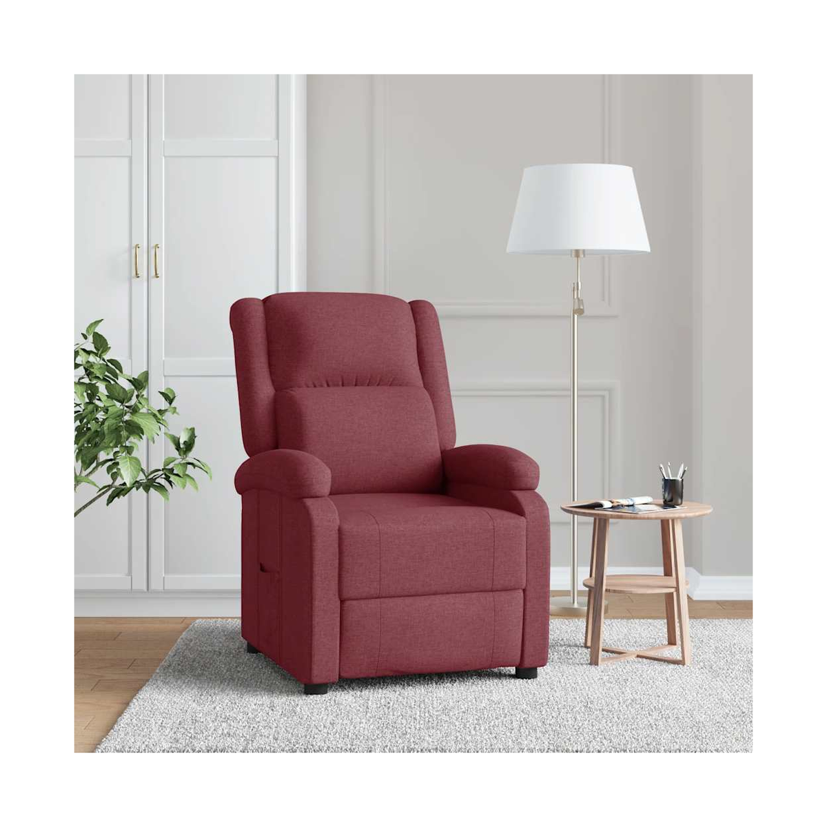 vidaXL Recliner Chair Black Fabric - from vidaXL