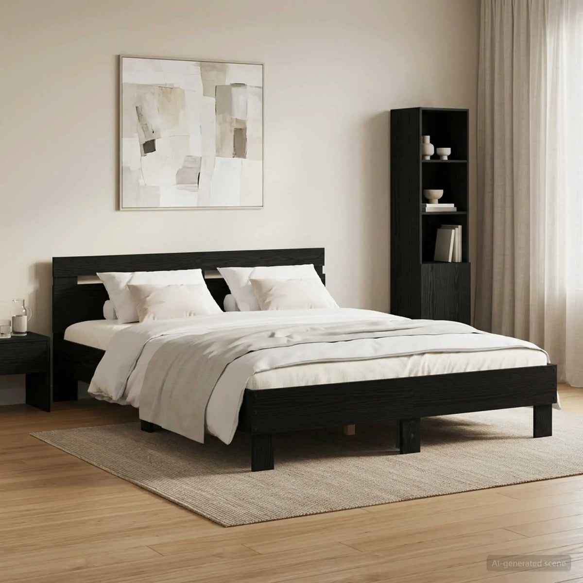 vidaXL Bed Frame Old Wood 203 x 95 x 70 cm Engineered Wood - from vidaXL