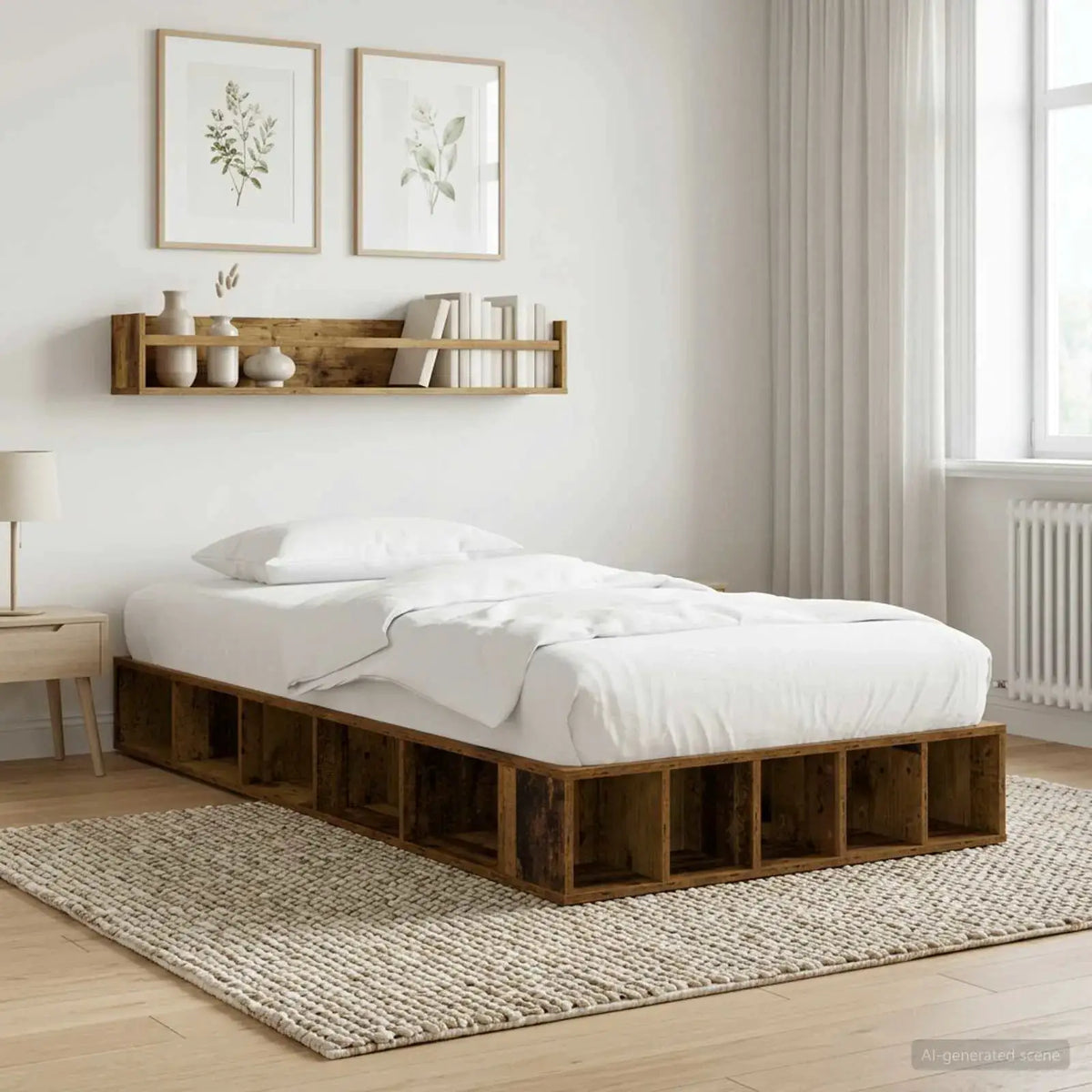 vidaXL Bed Frame without Mattress White 200x200 cm - from vidaXL