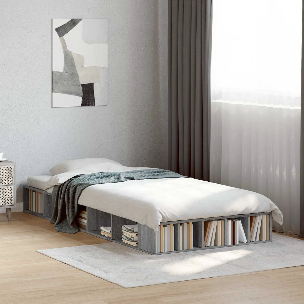 vidaXL Bed Frame without Mattress White 200x200 cm - from vidaXL