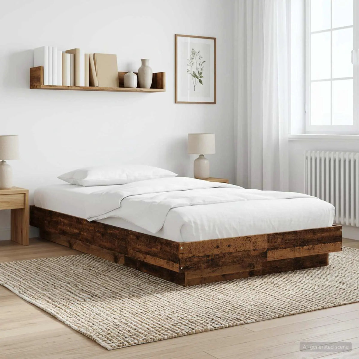 vidaXL Bed Frame without Mattress White 200x200 cm - from vidaXL