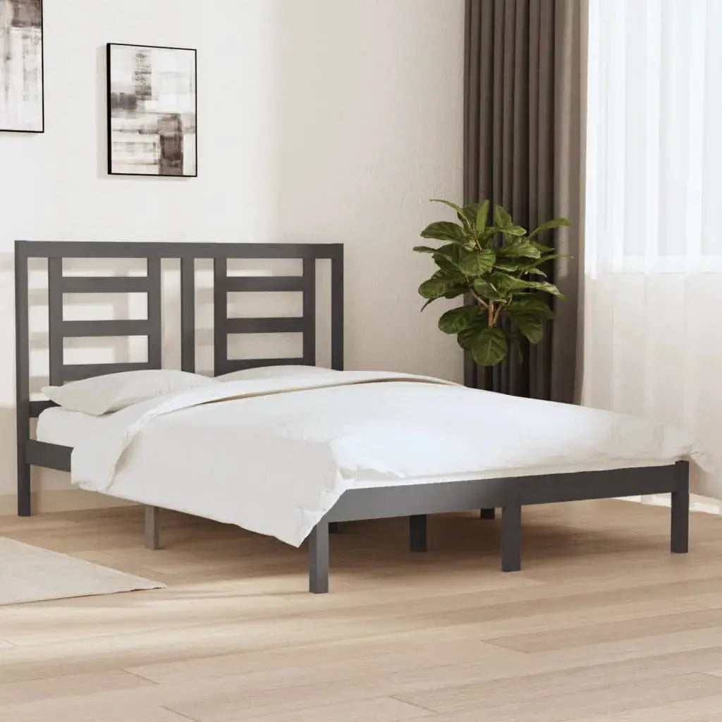 vidaXL Bed Frame without Mattress White 75x190 cm Small Single Solid Wood - from vidaXL