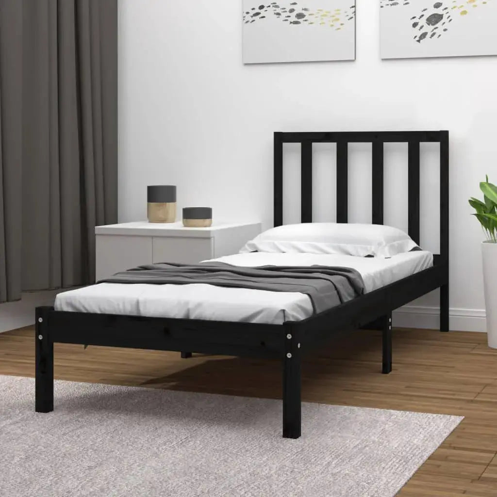 vidaXL Bed Frame | Natural pine | Solid pine wood | Small Single | Durable - from vidaXL