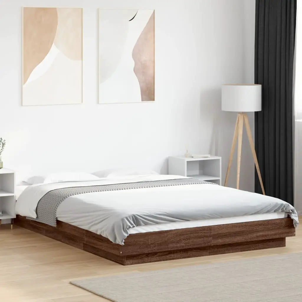 vidaXL Bed Frame without Mattress White 200x200 cm - from vidaXL