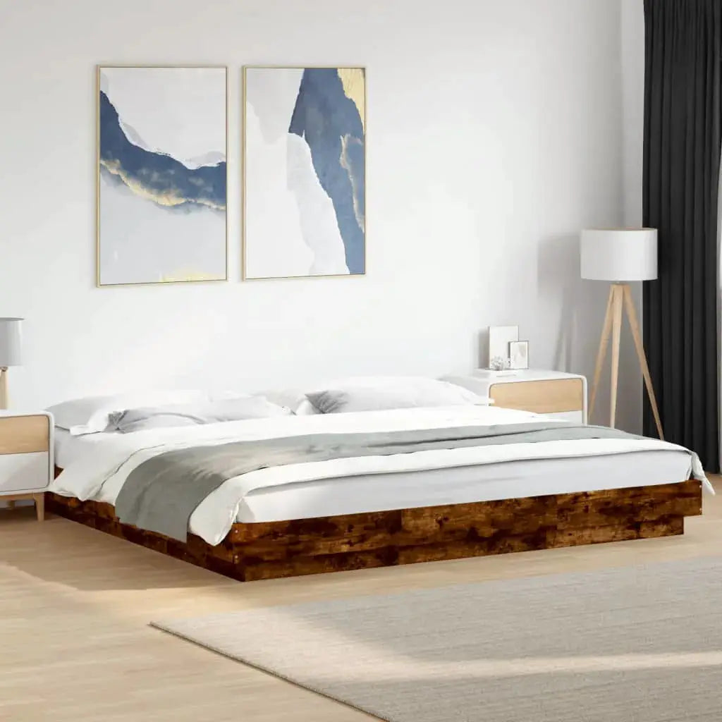 vidaXL Bed Frame without Mattress White 200x200 cm - from vidaXL