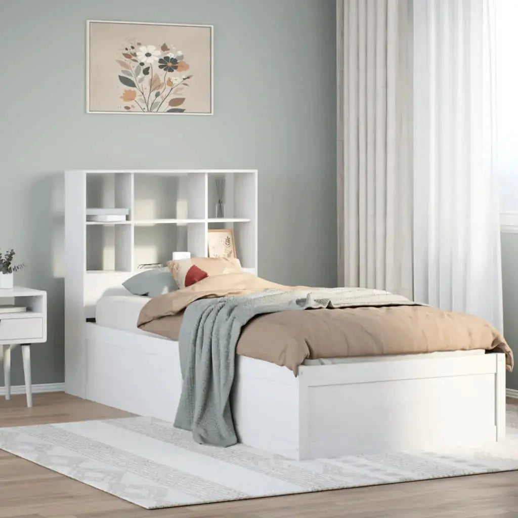 vidaXL Bed Frame without Mattress Wax Brown 160x200 cm Solid Wood Pine - from vidaXL