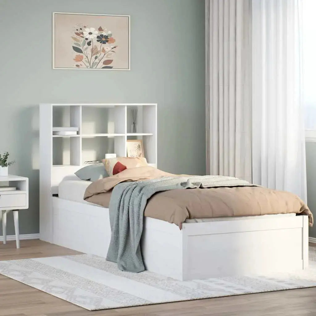 vidaXL Bed Frame without Mattress Wax Brown 160x200 cm Solid Wood Pine - from vidaXL