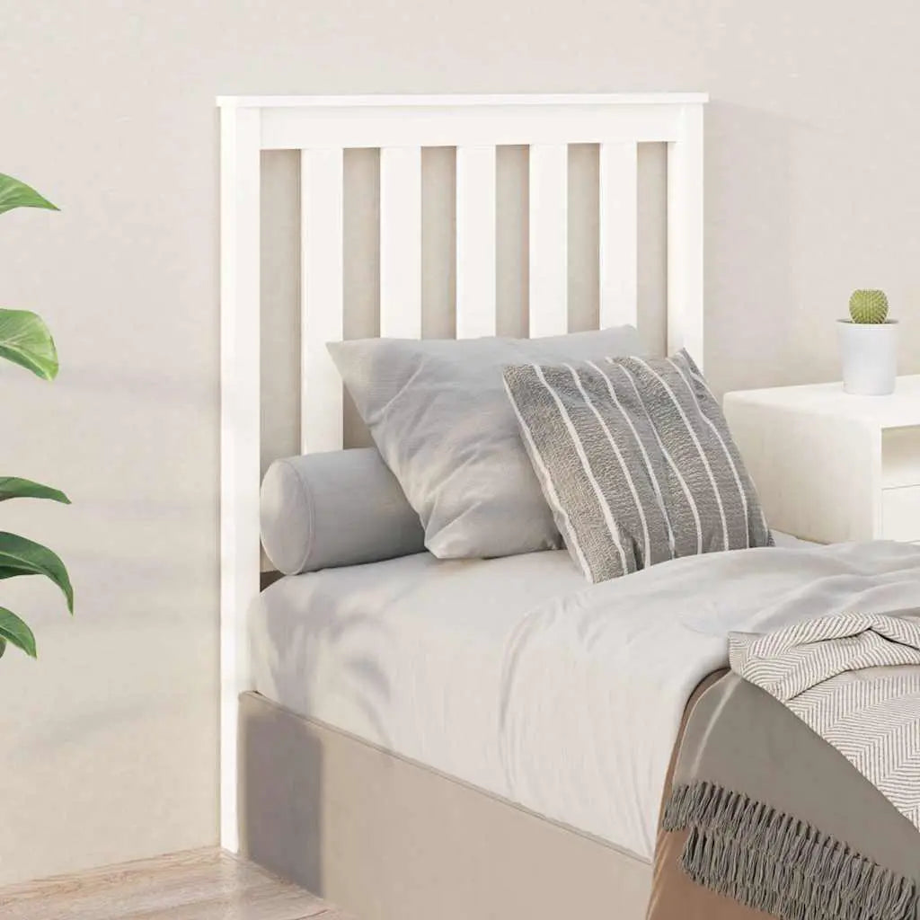 vidaXL Bed Headboard 81x6x101 cm Solid Wood Pine - from vidaXL