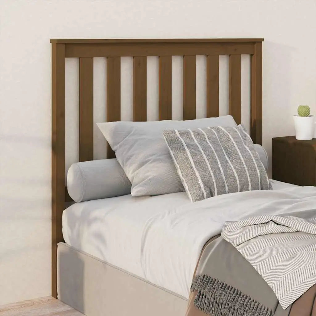 vidaXL Bed Headboard 81x6x101 cm Solid Wood Pine - from vidaXL