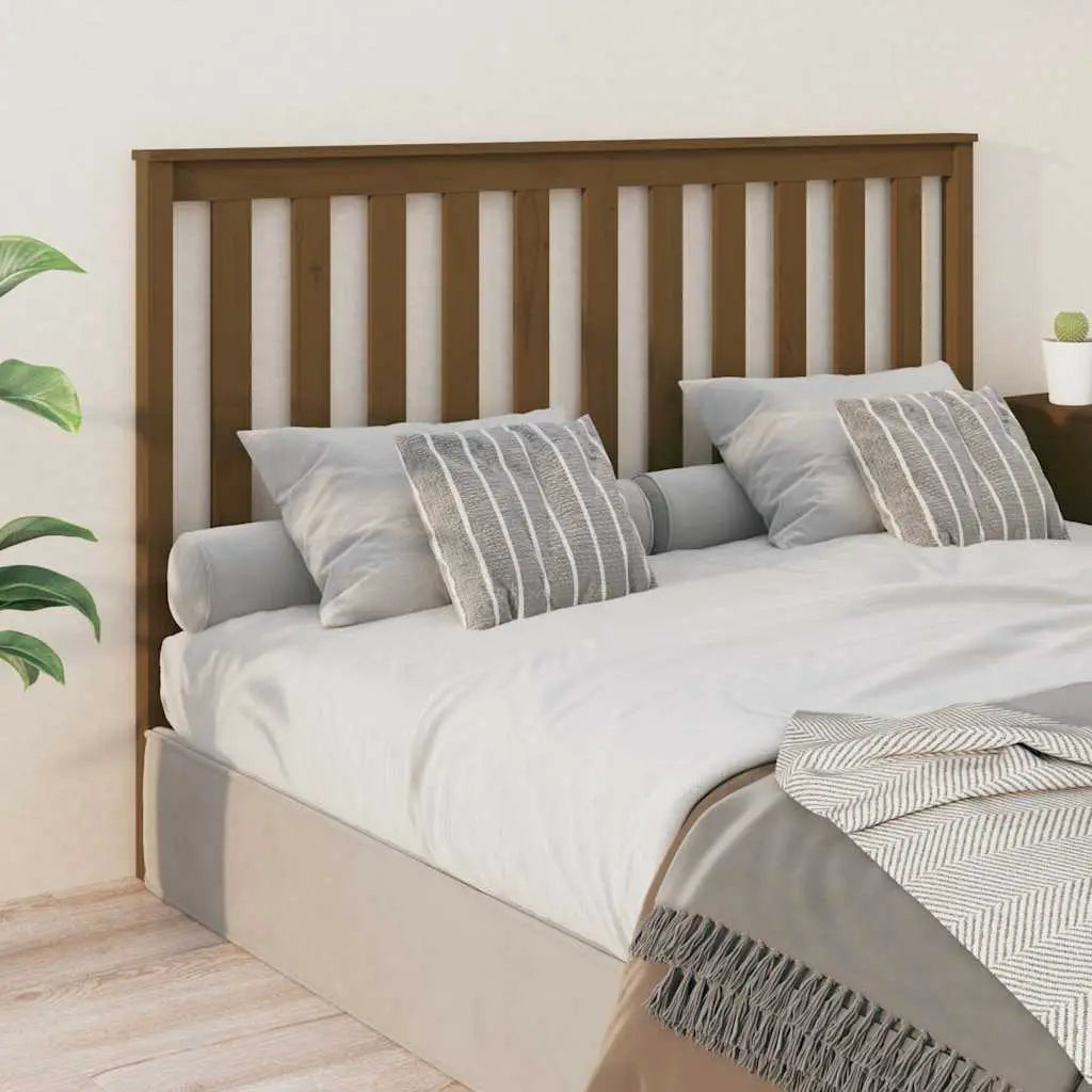 vidaXL Bed Headboard 81x6x101 cm Solid Wood Pine - from vidaXL