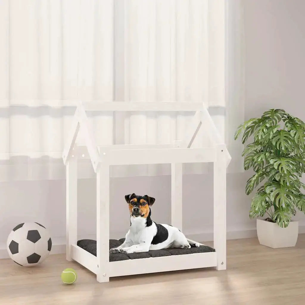 vidaXL Dog Bed | Grey | Solid Pine Wood | Small/Medium | Durable | Dog Bed - from vidaXL