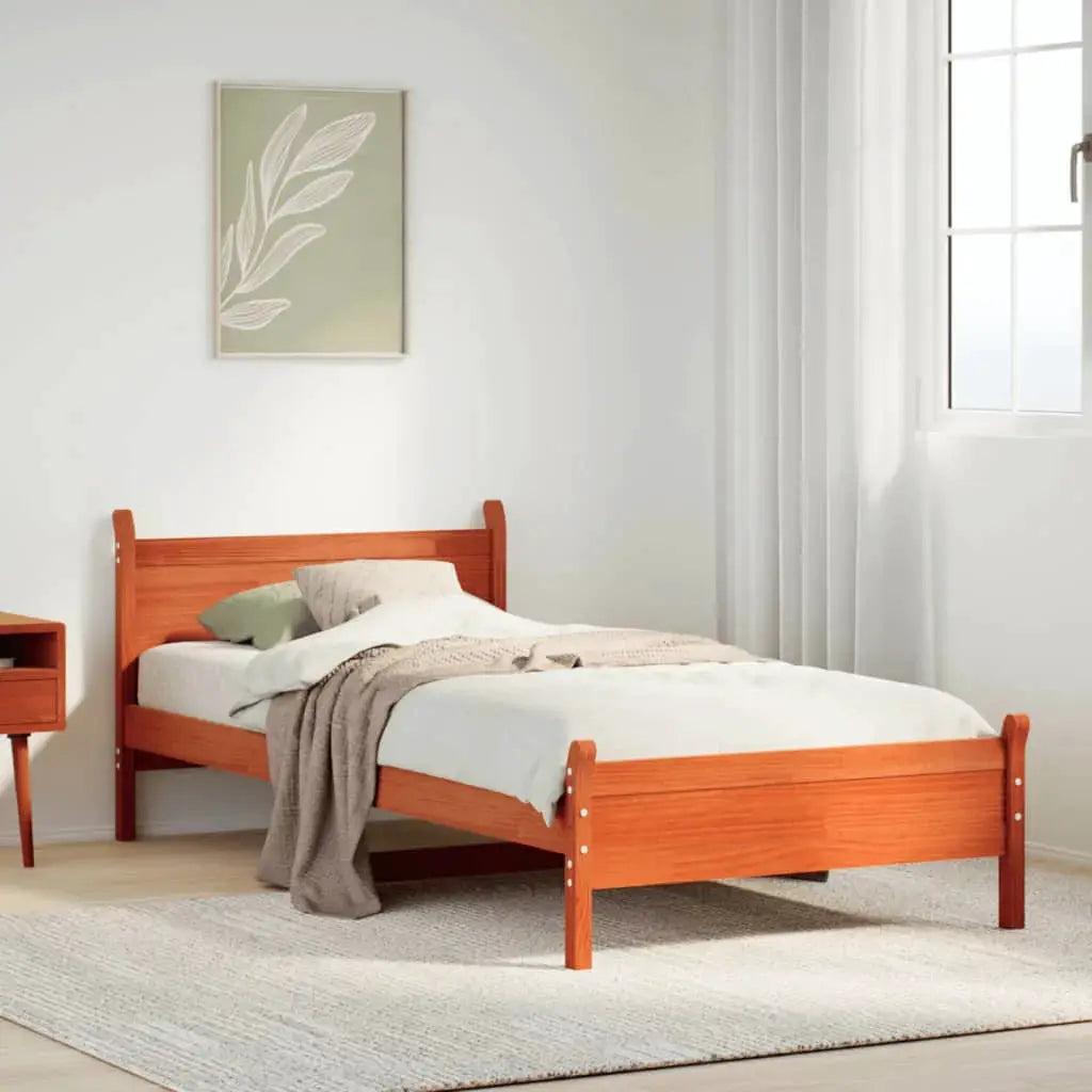 vidaXL Bed Frame without Mattress 180x200 cm Super King Solid Wood Pine - from vidaXL