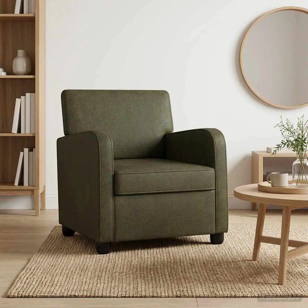 vidaXL Armchair Brown Faux Suede Leather - from vidaXL