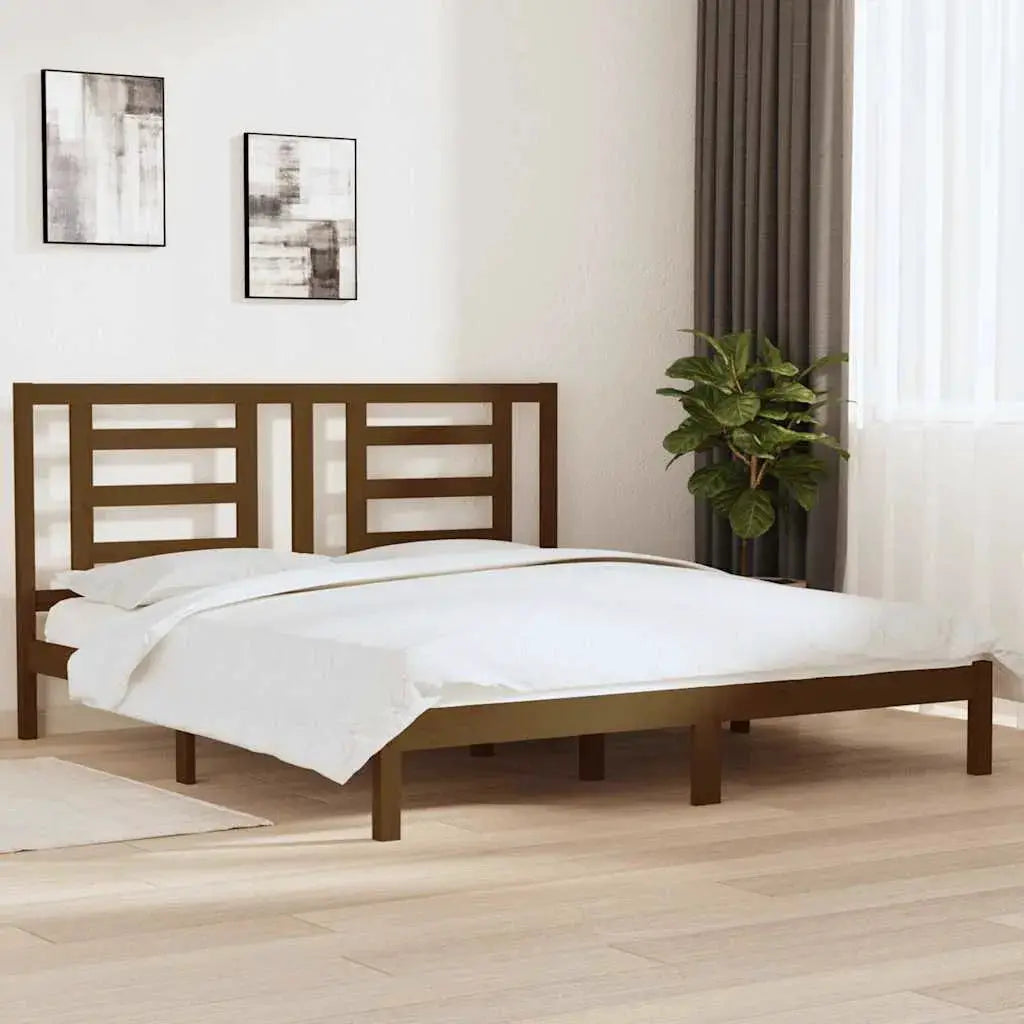 vidaXL Bed Frame without Mattress White 75x190 cm Small Single Solid Wood - from vidaXL