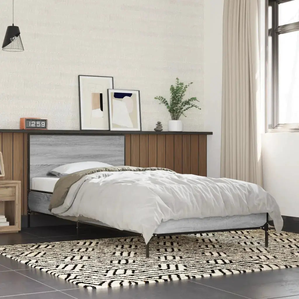 vidaXL Bed Frame without Mattress Black 90x200 cm - from vidaXL