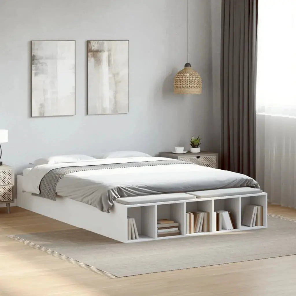 vidaXL Bed Frame without Mattress Grey Sonoma 90x190 cm Single - from vidaXL