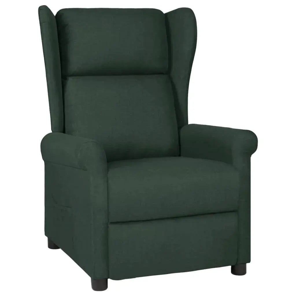 vidaXL Recliner Chair Dark Brown Fabric - from vidaXL