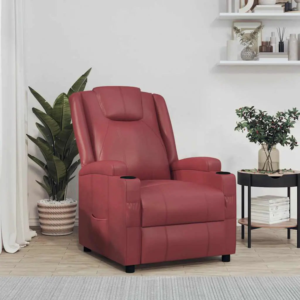 vidaXL Recliner Chair Cappuccino Faux Leather - from vidaXL