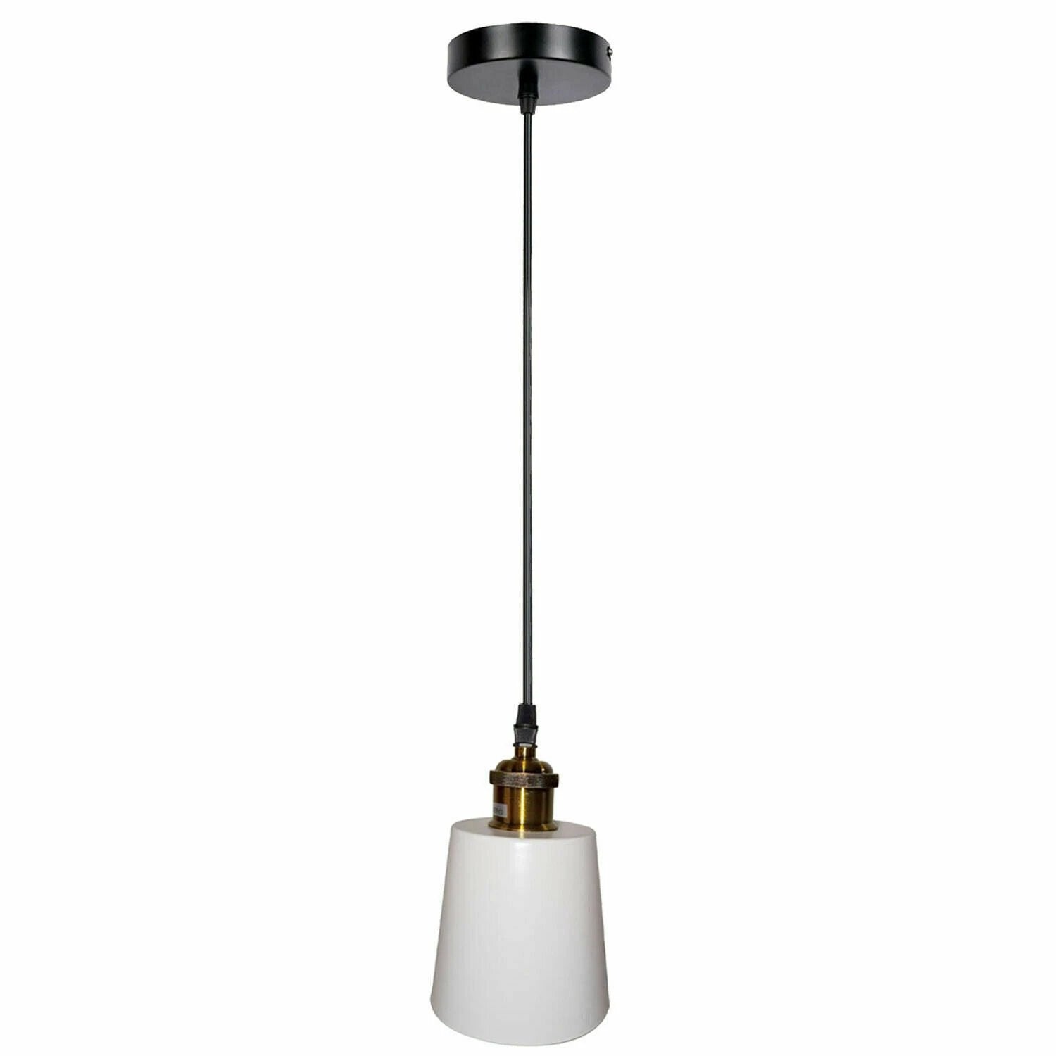 Ledsone Industrial Pendant Lamp White Shade For Home - Ceiling Lights
