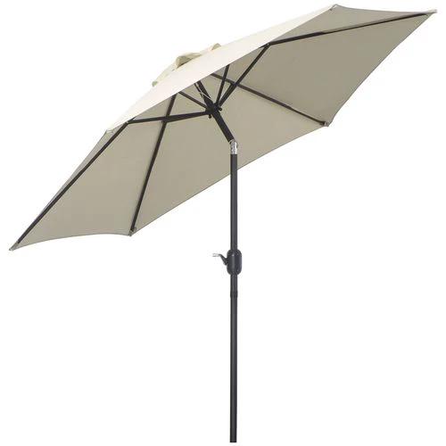 Outsunny Outsunny 2.7M Patio Tilt Umbrella with Aluminium Frame and Crank for Outdoor Sun Protection - Parasol