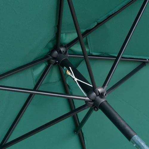 Outsunny 2.7M Patio Tilt Umbrella with Aluminium Frame and Crank for Outdoor Sun Protection by Outsunny