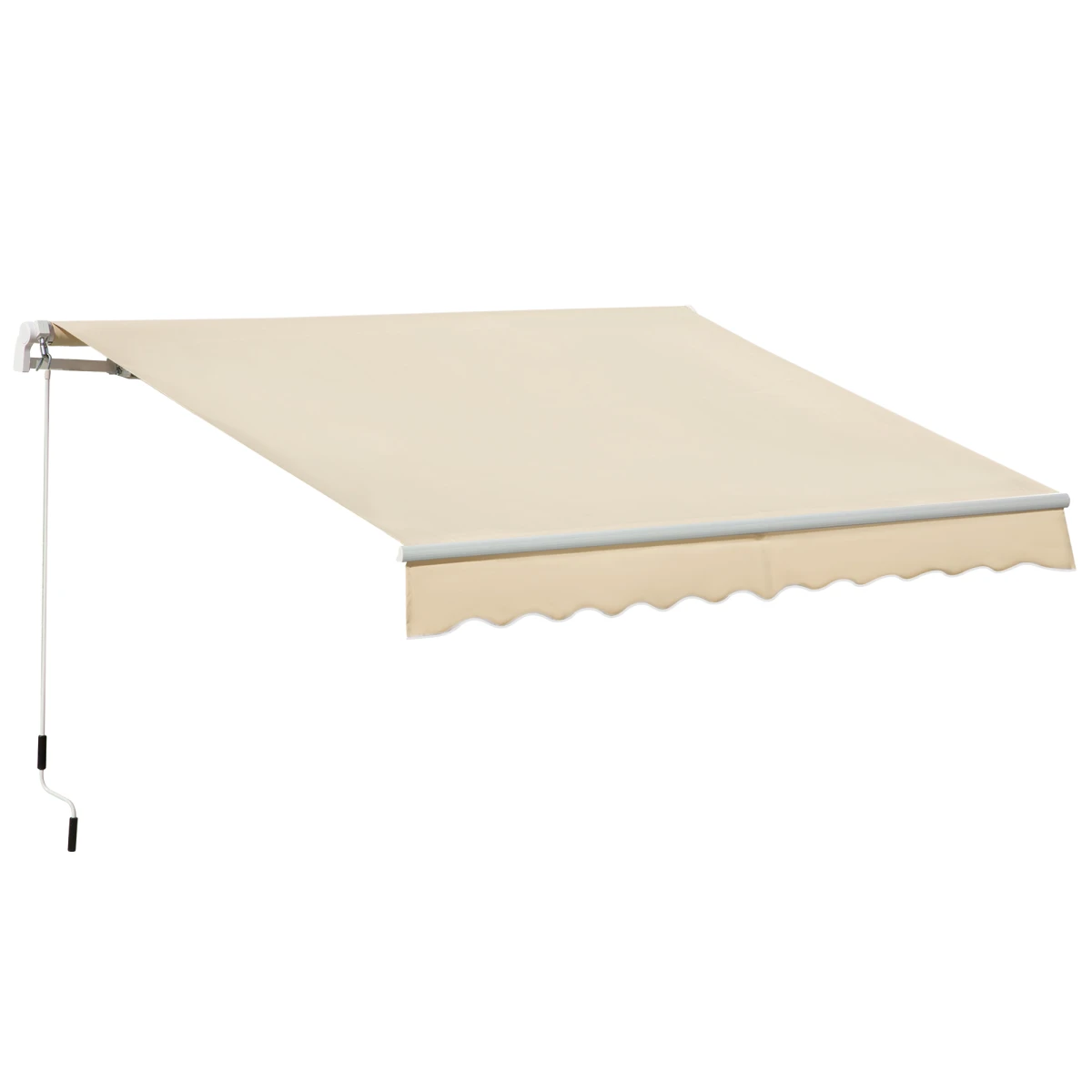 Outsunny Awning 3.5x2.5m Manual Patio Shade by Outsunny