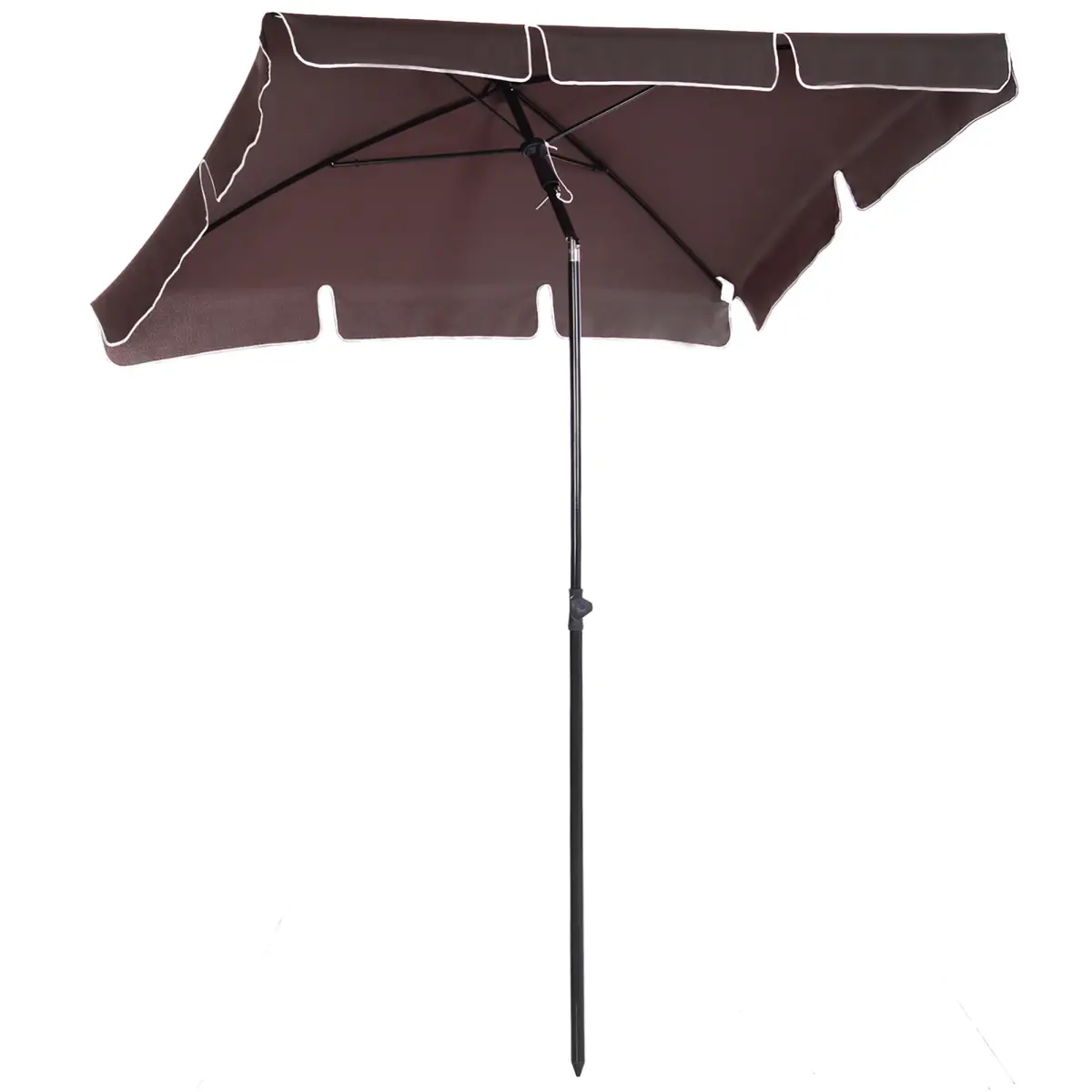 Outsunny Aluminium Sun Umbrella Parasol Patio Garden Tilt 2M x 1.25M - Parasol