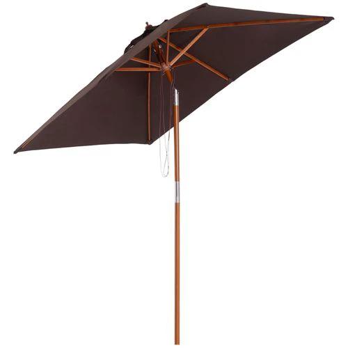 Outsunny 2m x 1.5m Patio Garden Parasol with Adjustable Angle for Outdoor Sun Protection by Outsunny