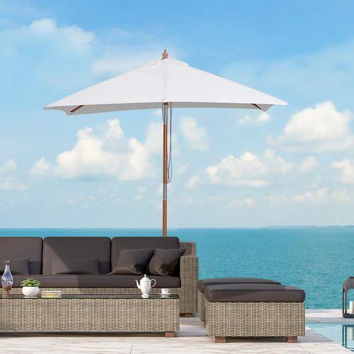 Outsunny 2m x 1.5m Patio Garden Parasol with Adjustable Angle for Outdoor Sun Protection by Outsunny