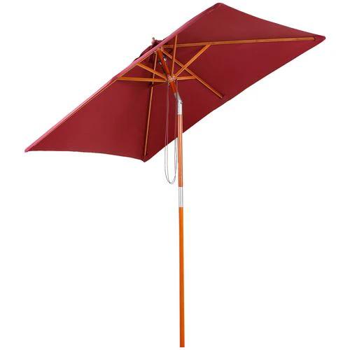 Outsunny 2m x 1.5m Patio Garden Parasol with Adjustable Angle for Outdoor Sun Protection by Outsunny
