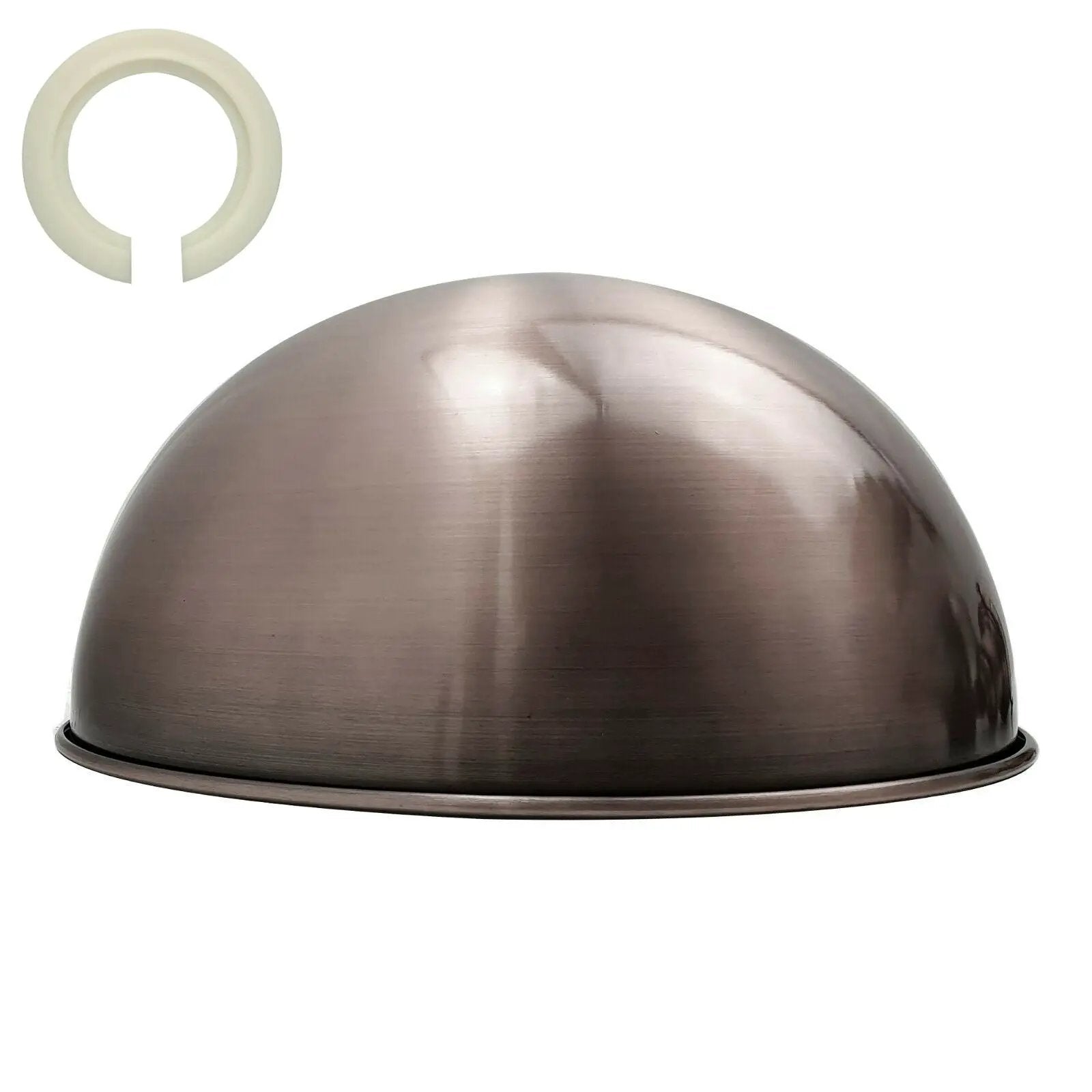 Ledsone Retro Dome Easy Fit Light Shades Modern Ceiling Pendant Lampshades Metal colors - Pendant Lights
