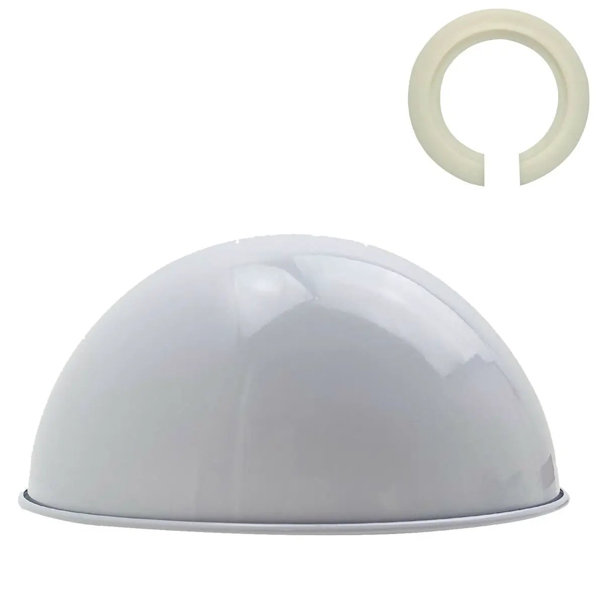 Ledsone Retro Dome Easy Fit Light Shades Modern Ceiling Pendant Lampshades Metal colors - Pendant Lights