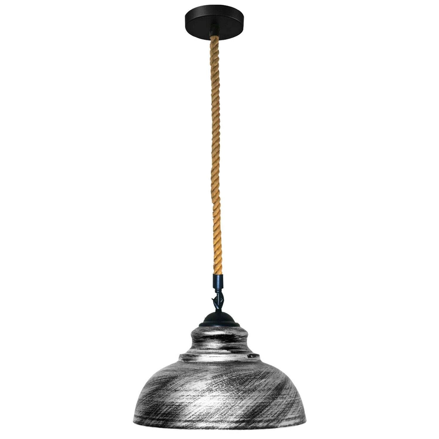 Retro Pendant Light 100cm Rope E27 Vintage Dining by LEDSone