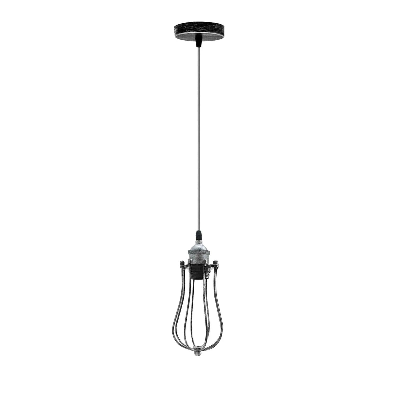 LEDSone Ceiling Rose Balloon Cage Hanging Pendant Lamp Holder Light Fitting Lighting Kit UK - Pendant Lights
