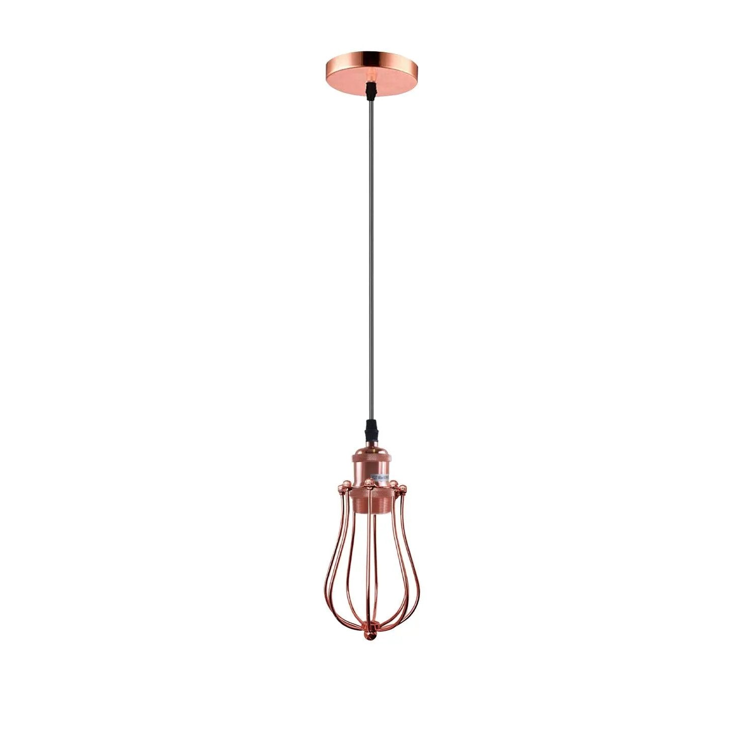 LEDSone Ceiling Rose Balloon Cage Hanging Pendant Lamp Holder Light Fitting Lighting Kit UK - Pendant Lights