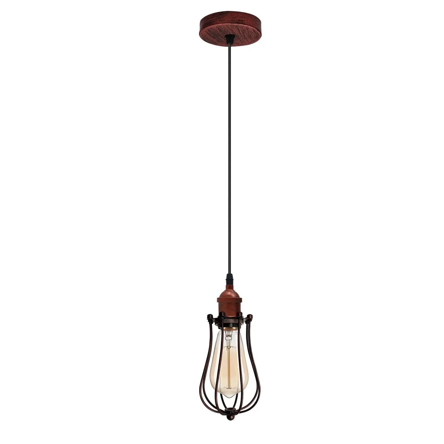 LEDSone Ceiling Rose Balloon Cage Hanging Pendant Lamp Holder Light Fitting Lighting Kit UK - Pendant Lights