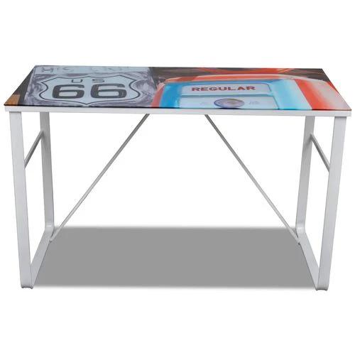 Rectangular Desk with Map Pattern by vidaXL