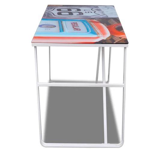 Rectangular Desk with Map Pattern by vidaXL