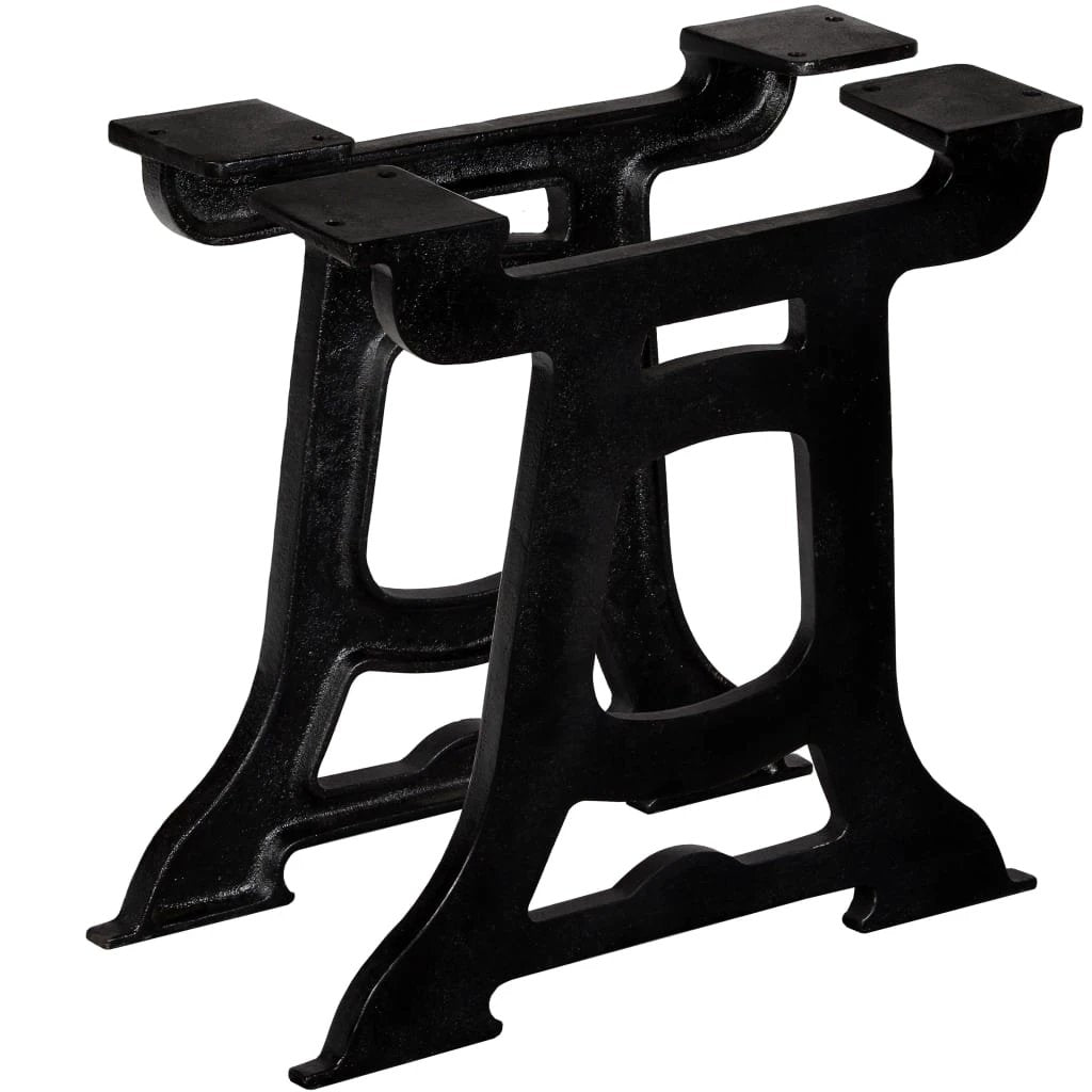 VidaXL Coffee Table Legs Y Frame Cast Iron 2 Pcs Heavy Duty Industrial Style Antique Accent by vidaXL