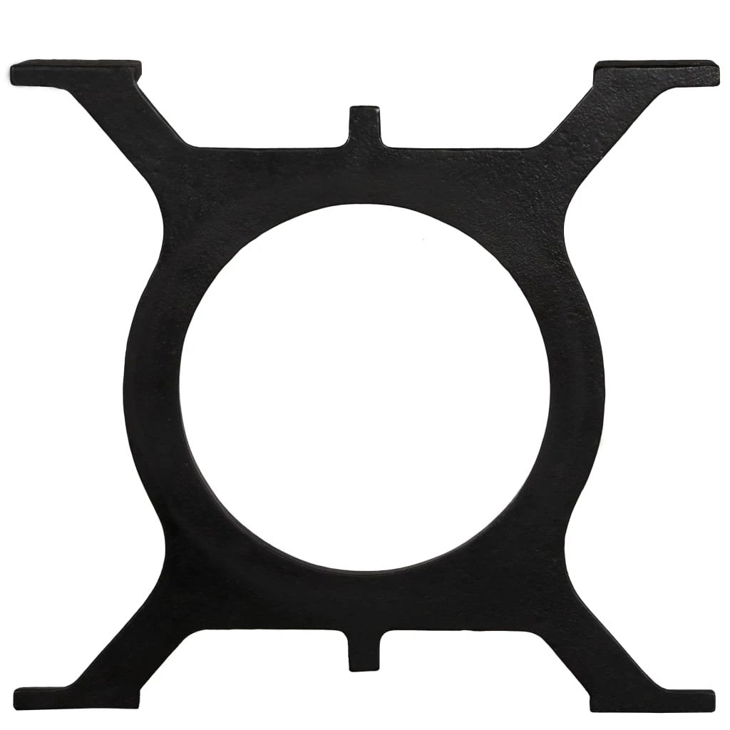 Industrial Cast Iron Coffee Table Legs Set Of 2 O Frame Design For Heavy Duty Support - Coffee Table