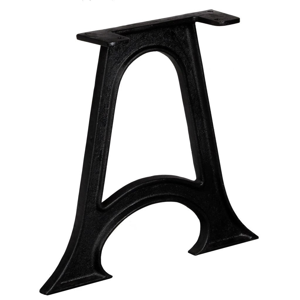 Antique-Style Cast Iron Coffee Table Legs 2-Piece Arched Base A-Frame For Industrial DIY Tables - Coffee Table