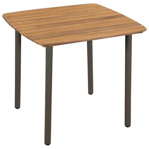 vidaXL 5 Piece Outdoor Dining Set Solid Acacia Wood and Steel by vidaXL