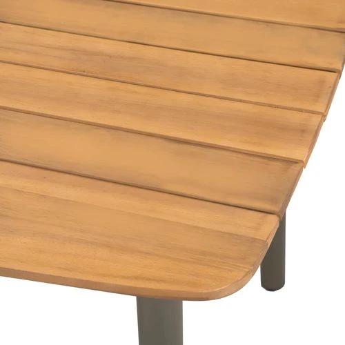 vidaXL 5 Piece Outdoor Dining Set Solid Acacia Wood and Steel by vidaXL